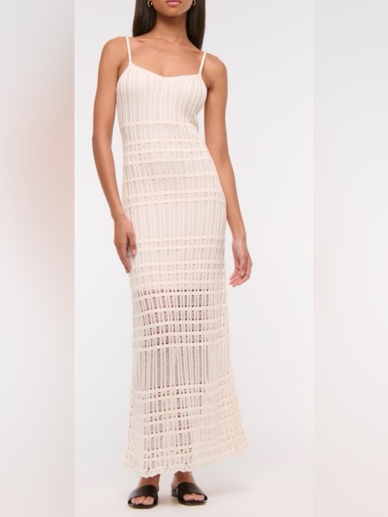 Abercrombie & Fitch Dresses & Skirts - Abercrombie & Fitch Cream Crochet Maxi Dress